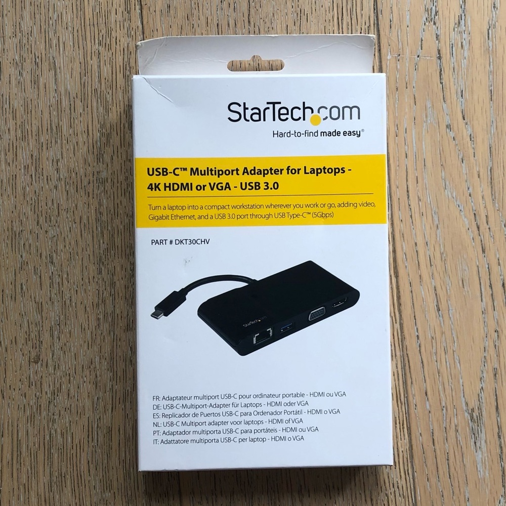 StarTech.com USB-C Multiport Adaptor for Laptops - 4K HDMI or VGA - USB 3.0